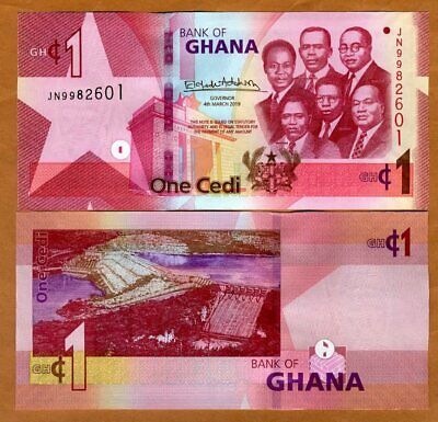 Ghana, 1 Cedi, 2019, P-new, Unc > Upgraded Security Features