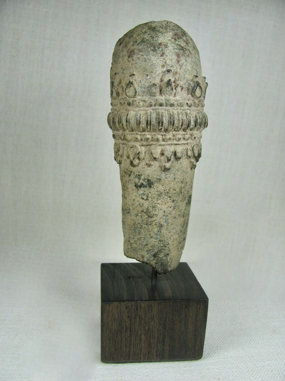 Mounted Antique Bronze Buddhist Arm Fragment From Thailand
