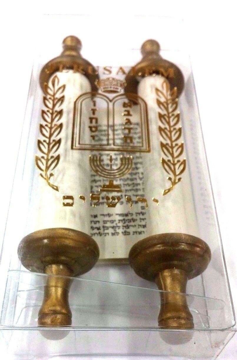 Torah Scroll Mini Hebrew Jewish Bible - Judaica Gift